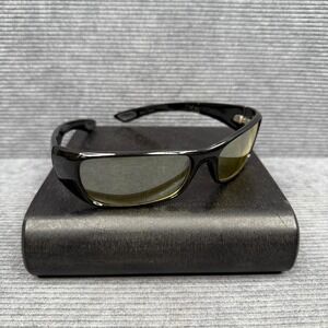 Y2k Pugs Gear Black Wrap Sunglasses Yellow Tint Night Driving Motorcycle Lenses